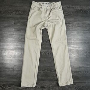 Duluth Trading Co Flex Fire Hose Slim Fit Pants Khaki Tan Mens 30x34 Workwear